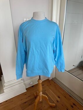 Year of Ours XS S Light Blue Crewneck Sweatshirt